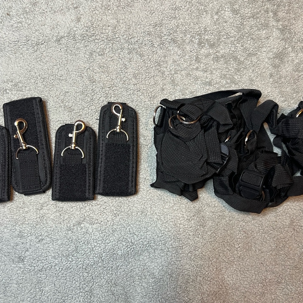 Black Adjustable Straps with Clips